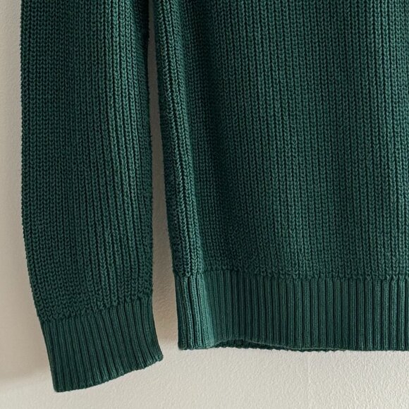 The Children's Place Boys 1/4 Zip Knit Sherpa Lined Collar Sweater - Green - L - Picture 7 of 8